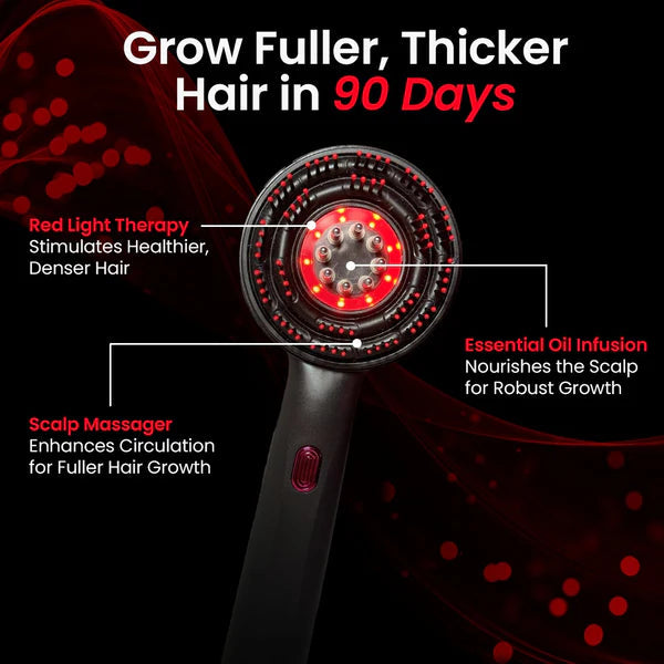 FollicaLight Red Light Therapy Hair Brush